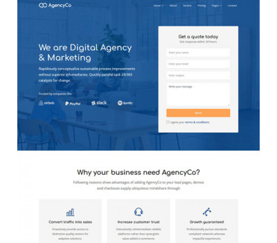 Лендинг с админкой: Сreative Digital Agency & Marketing